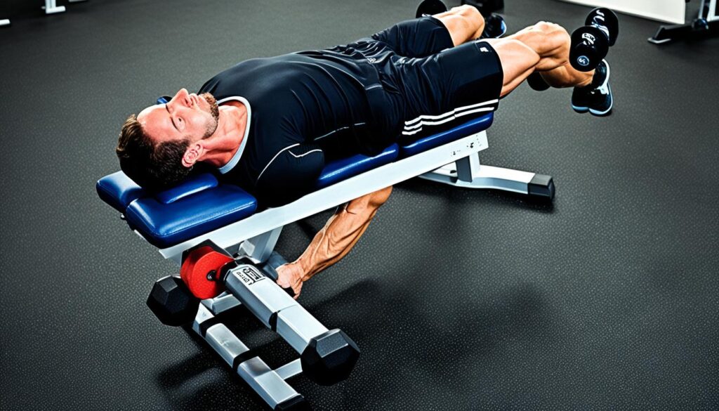 dumbbell chest press