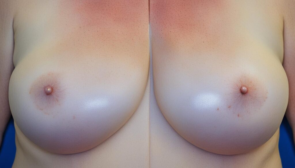 temporary irritation from breast procedures